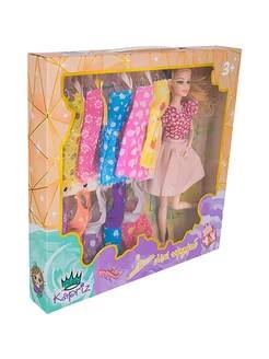 Кукла Miss Kapriz FCJ0845216 Мой гардероб с набором платьев в кор. Акциякуклы (Вид 2)