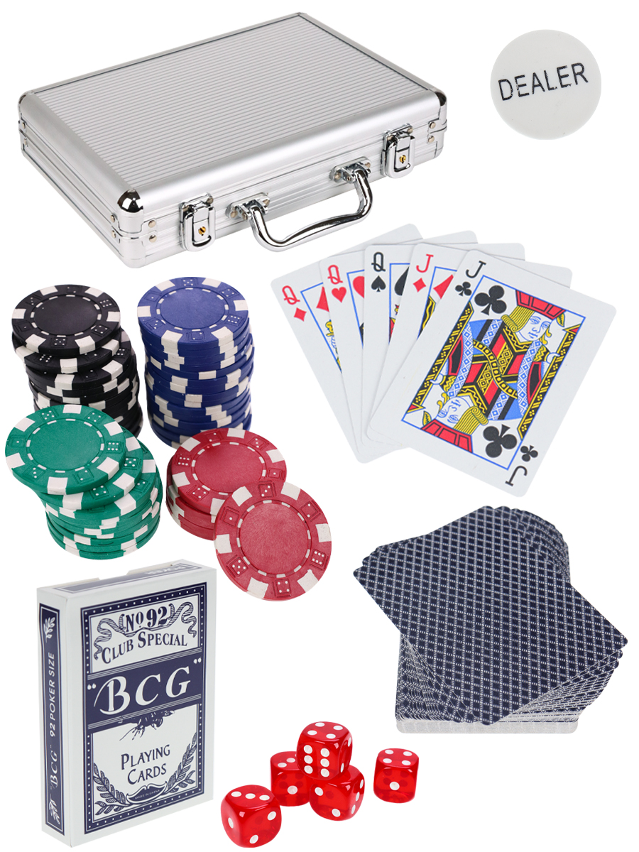 Набор для покера Игрок 200 фишек без номинала ИН-0143 (Вид 1)