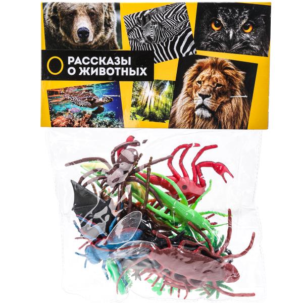 Пластизоль насекомые 12 шт. в пак. Рассказы о животных ZY550294-R (240)