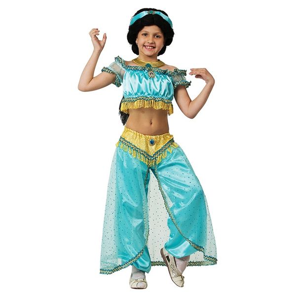 Карнавальный костюм детский Жасмин (р-р 30; комплект: головной убор, блузка, брюки)