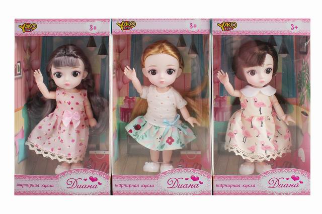 Мини кукла. Шарнирная кукла Диана в летнем наряде (3 вида микс) (Арт. M0574-1)