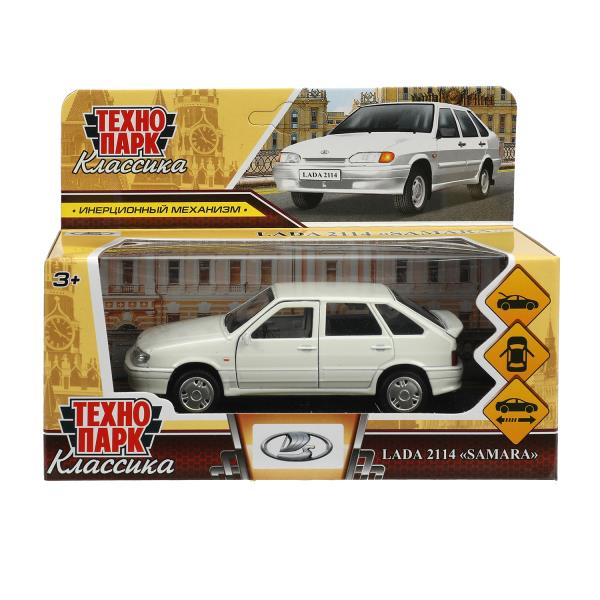 Машина металл LADA -2114 SAMARA 12 см, двер, баг, ин, белый, кор. Технопарк 2114-12-WH (72)