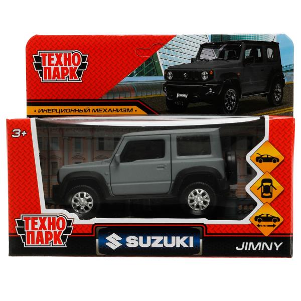 Машина металл SUZUKI JIMNY 11,5 см, двер, баг, инер, сер, кор. Технопарк JIMNY-12FIL-GY