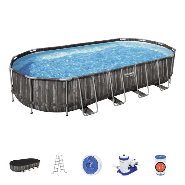 Овальный бассейн с набором 732 x 366 x 122 см (Арт. 5611T) (Вид 1)