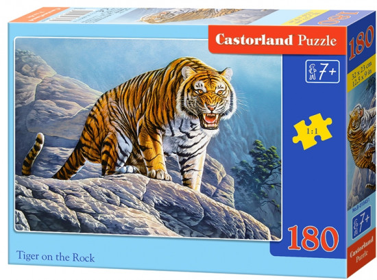 Пазл 180 Тигр на скале В1-018451 Castor Land