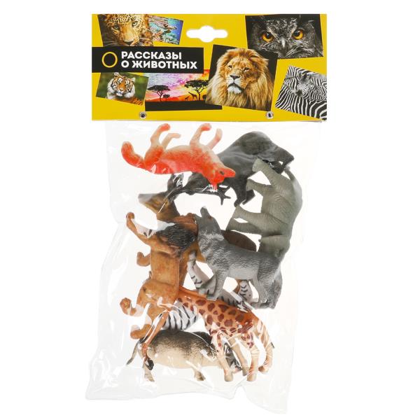 Игрушки пластизоль дикие и лесные животные 9 шт. в асс. в пак ИГРАЕМ ВМЕСТЕ PH040909A15