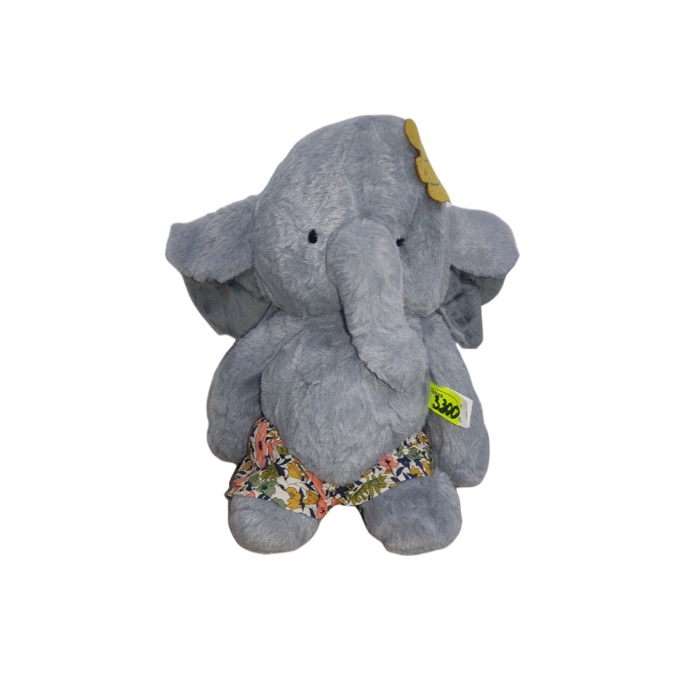 Мягкая игрушка слон меховой в шортах