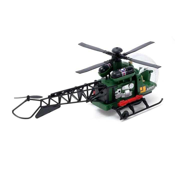 Вертолет Спасатель, работает от батареек, световые и звуковые эффекты, МИКС   3947628 (Вид 3)