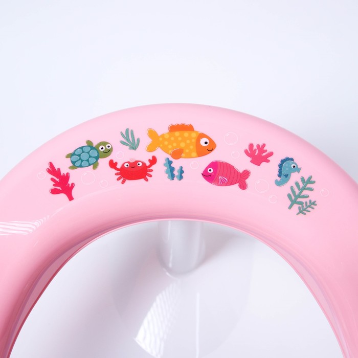 Сиденье для купания с декором, цвет розовый 4347087 (Вид 4)