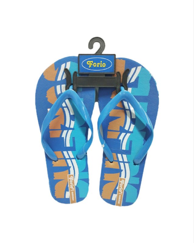 шлепки голуб с коричневым р33