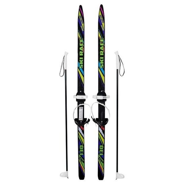Лыжи подростковые Ski Race с палками (130/100) (Вид 1)