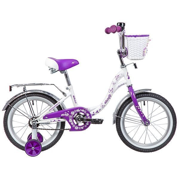 Велосипед 2-х 16 BUTTERFLY бел/фиолетовый 167BUTTERFLY.WVL9 Novatrack