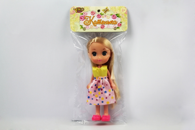 Мини-кукла (17,5см) КАТЕНЬКА в платье (арт. M6621)