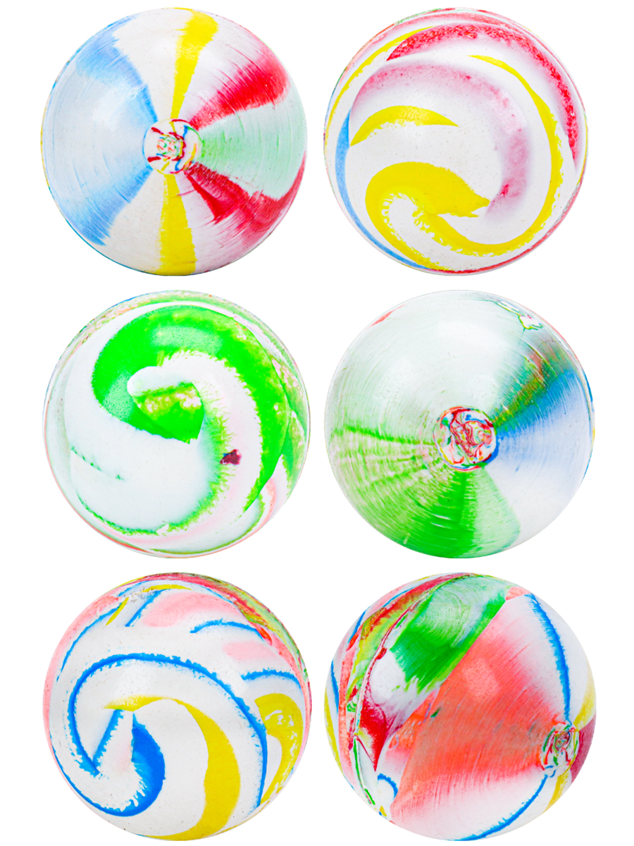 Мяч-прыгун 4,5 см Цветной бум №2 (26 шт. в пакете) (Арт.525-21), без ИС, кртано 26