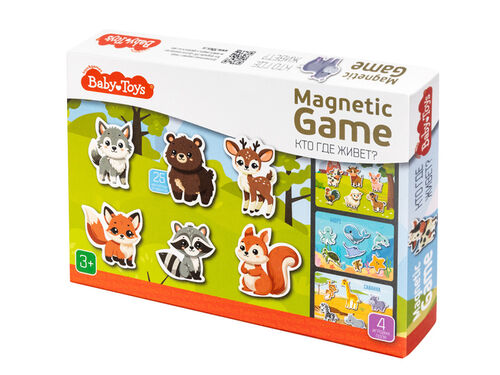 Игра магнитная Кто где живет? Магнитные игры 05591