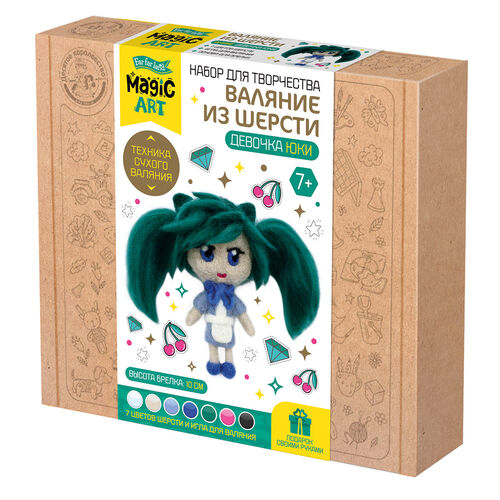 Набор для творчества. Валяние из шерсти Девочка Юки 05707