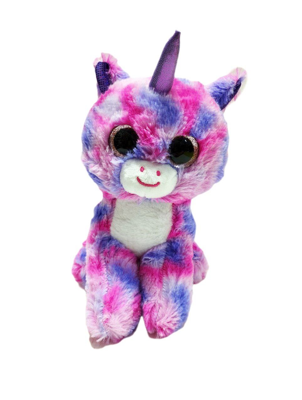 Мягкая игрушка глазастик 20 см. Единорог