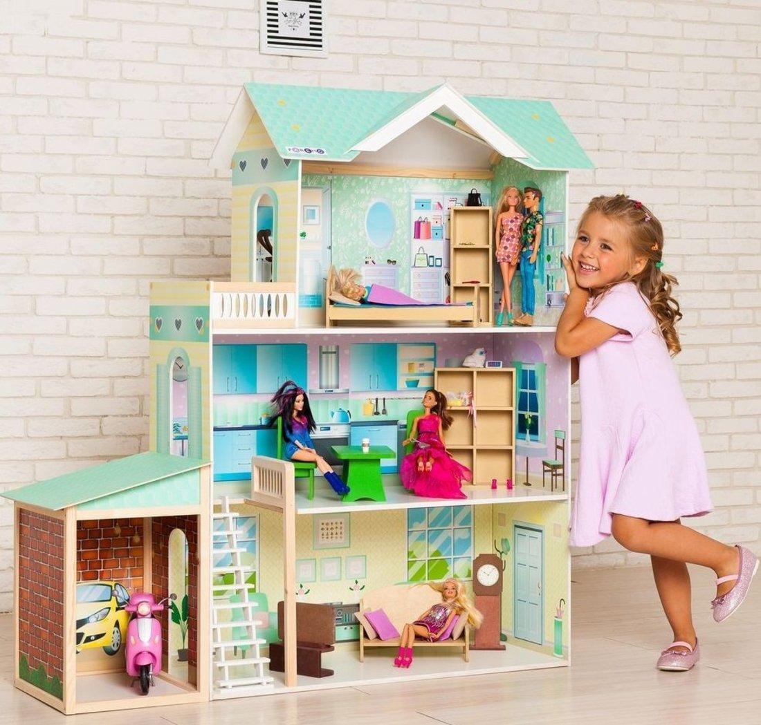 Кукольный домик Жозефина Гранд, для кукол до 30 см (11 предметов мебели и интерьера) (Вид 1)