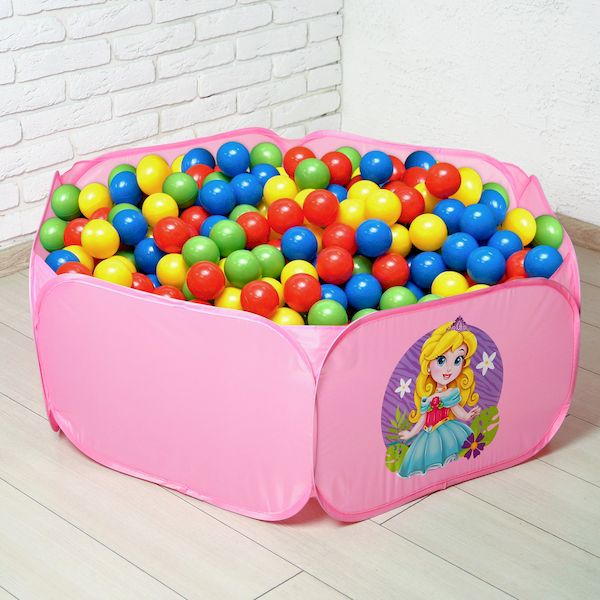 Палатка детская игровая - сухой бассейн для шариков Милая принцесса   3638269 (Вид 1)