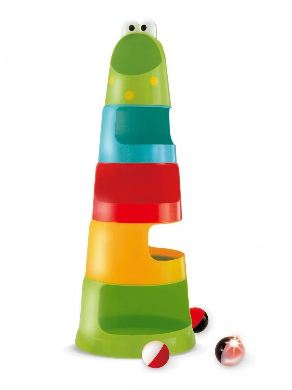 Развивающая игрушка Пирамидка: 3 шарика, один со светом, высота 53 см, 2xAG13, включ.