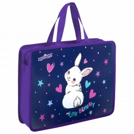 Папка для тетрадей ЮНЛАНДИЯ А4, 1 отделение, пластик, 80 мм, 272161