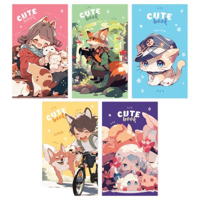 Блокнот А7 48л. на склейке BG Cute anime