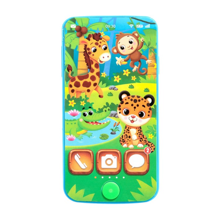 ZABIAKA Телефон музыкальный Веселая африка SL-05349I, звук,  цв. микс  7099440 (Вид 2)