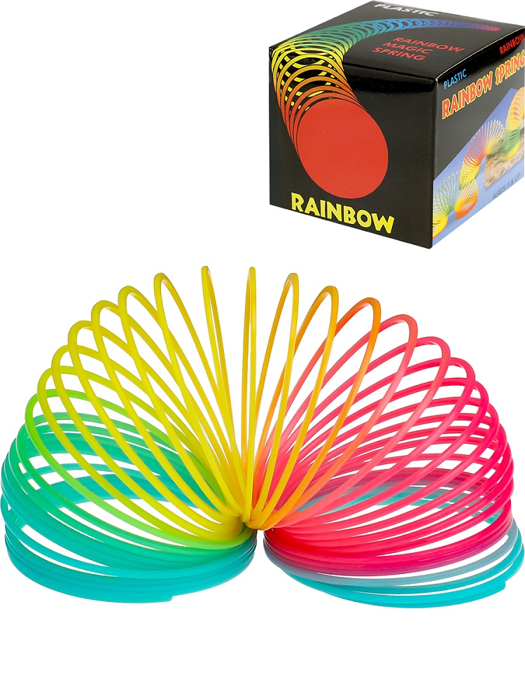 Пружинка-радуга (7,5х6,5 см) классическая, в коробке. Арт. AN01323