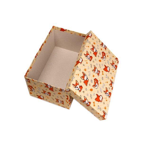 Одинарная прямоугольная коробка Корги 28,5 х 18,5 х 12 см ПП-6608