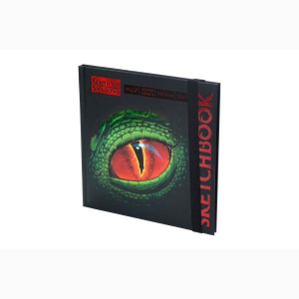 Скетчбук 160х160 Eye of the Dragon (7БЦ, мат лам+выб лак, 40л, 120г, черная бумага) С40-4069 (Вид 1)