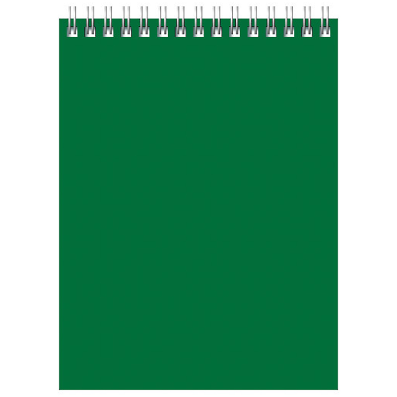 Блокнот А6 60л. на гребне BG Для конференций, зеленый (Вид 1)
