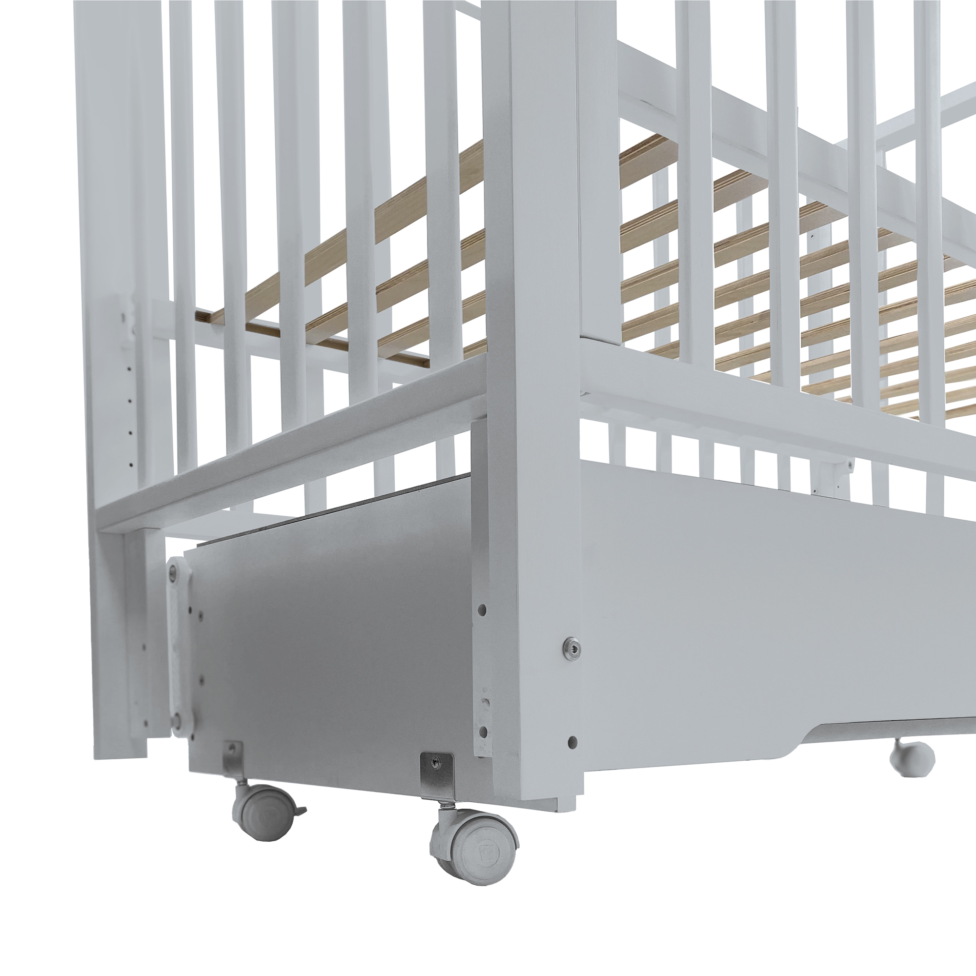 Детская кроватка Sweet Baby с маятником и ящиком Vittoria серая (Вид 5)