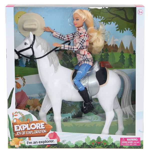 Кукла DEFA  DEFA LUCY Прогулка с лошадкой (29 см, шляпа, в ассорт.) (Вид 1)
