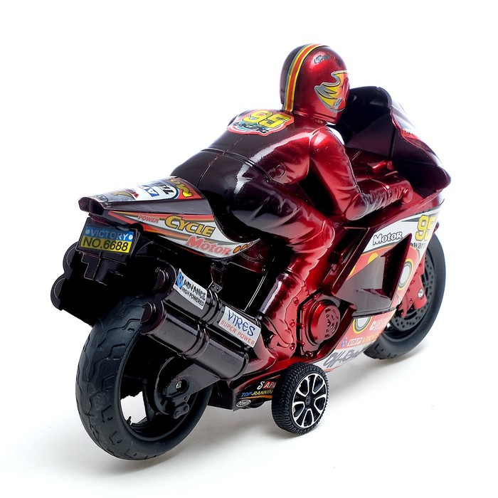 Мотоцикл инерционный Спортбайк с гонщиком цвет: Микс .1483422 (Вид 3)