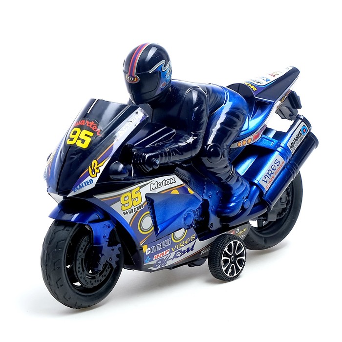 Мотоцикл инерционный Спортбайк с гонщиком цвет: Микс .1483422 (Вид 4)