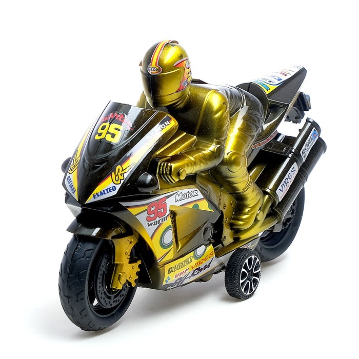 Мотоцикл инерционный Спортбайк с гонщиком цвет: Микс .1483422 (Вид 5)