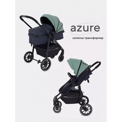 Коляска детская RANT basic AZURE (2в1) RA157 Green