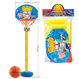 Набор для игры в баскетбол, высота кольца 127,5 см, диам.мяча 14 см, насос, пакет