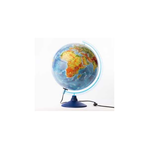 Глобус Земли физико-политический  с подсветкой, D-250 мм (Вид 1)