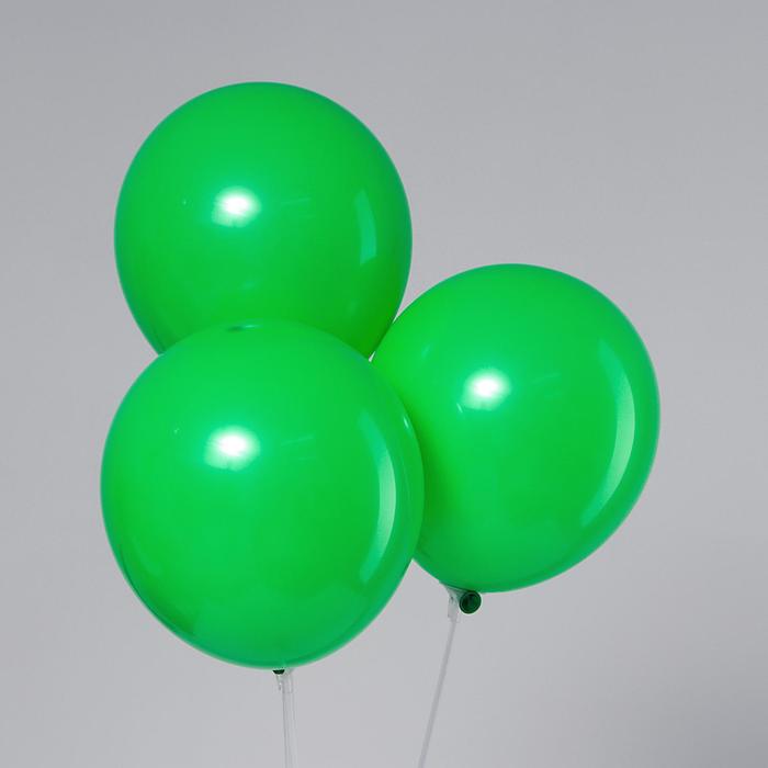 Шар латексный 12, пастель, набор 5 шт, цвет зеленый   4986469 (Вид 1)