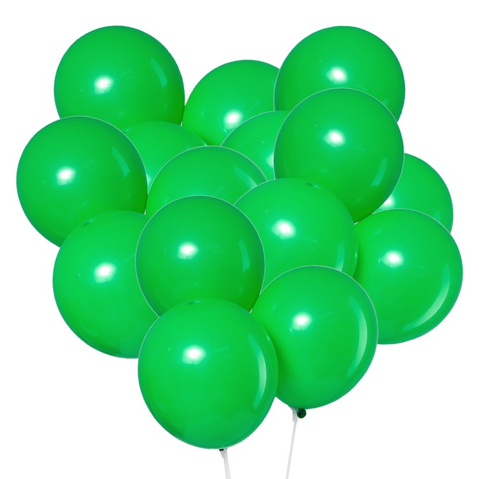 Шар латексный 12, пастель, набор 5 шт, цвет зеленый   4986469 (Вид 2)