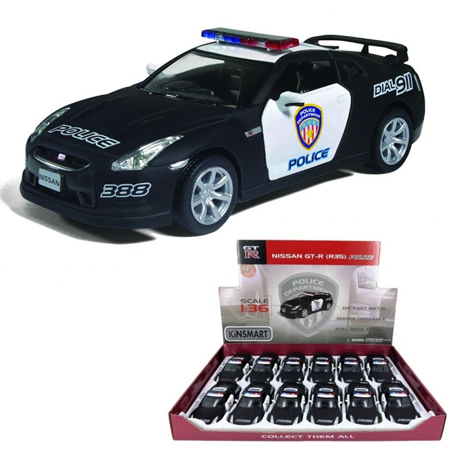 Модель 1:36 КТ5340DP Nissan GT-R R35 Police (Вид 1)
