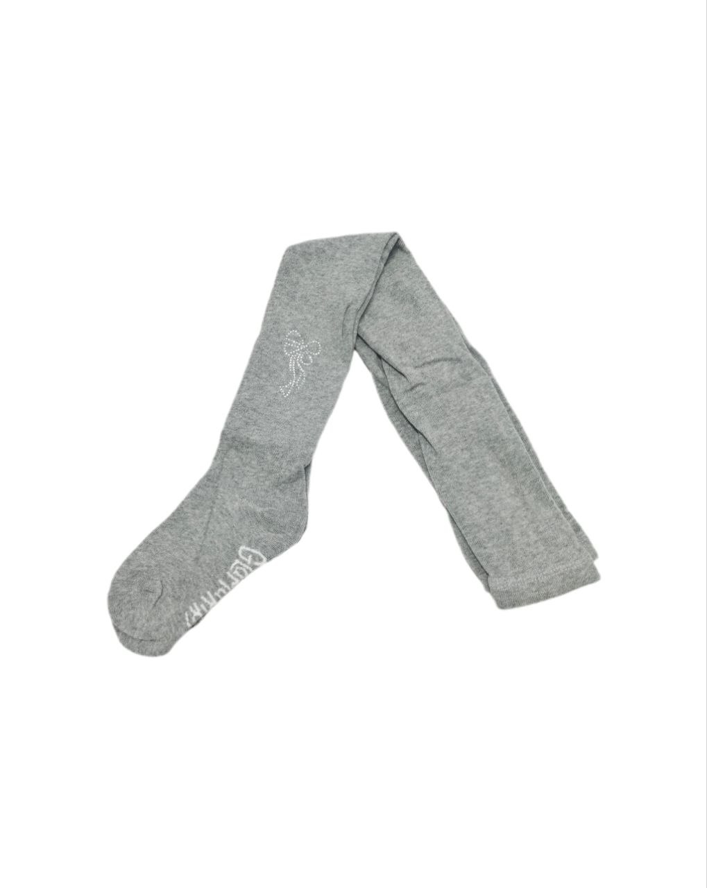 31-0299 Колготки детские, р-р 7-8лет серый  122-128см