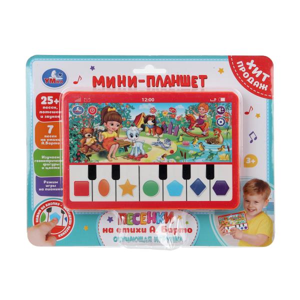 Обучающий планшет 25+  песен, потешек и звуков Барто А. на блист. Умка HT1117-R51