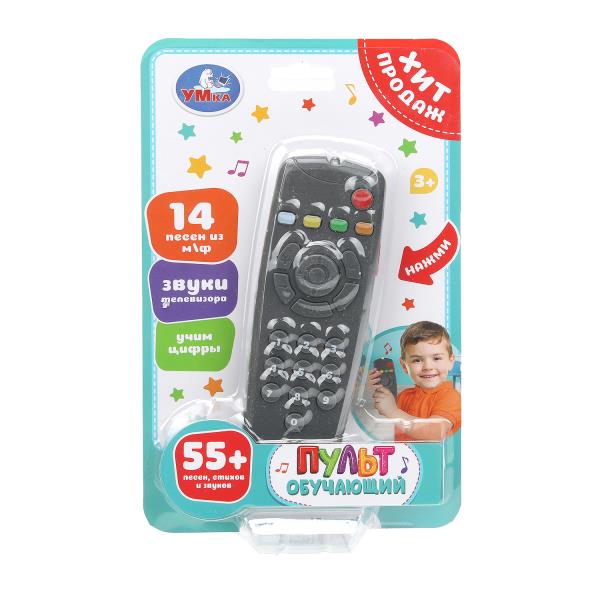 Пульт обучающий. 55 + песен, стихов и звуков, цвет графит на блист. Умка HT1400-R1-WOD