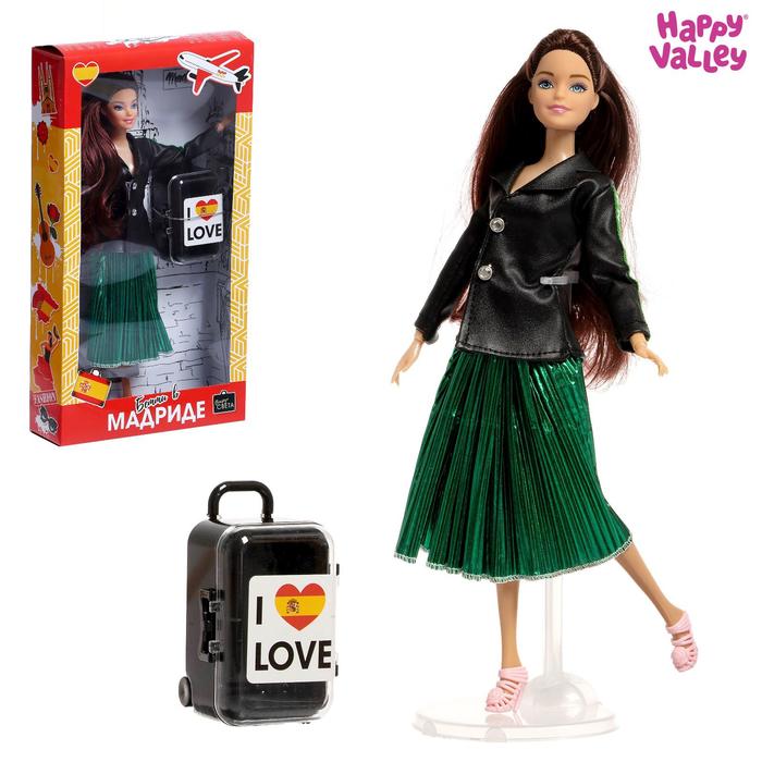 HAPPY VALLEY Кукла с чемоданом Бэтти в Мадриде, серия Вокруг света SL-05308   5526582