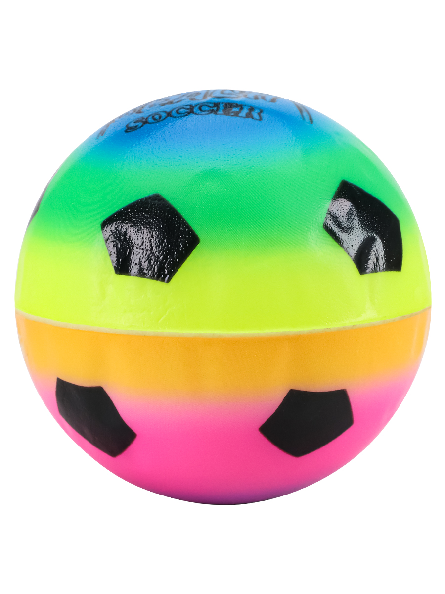 Мяч мягкий ППУ 7,6 см Футбол, неоновый (12 шт. в упаковке) Арт. AN01678 кратно 12 (Вид 1)