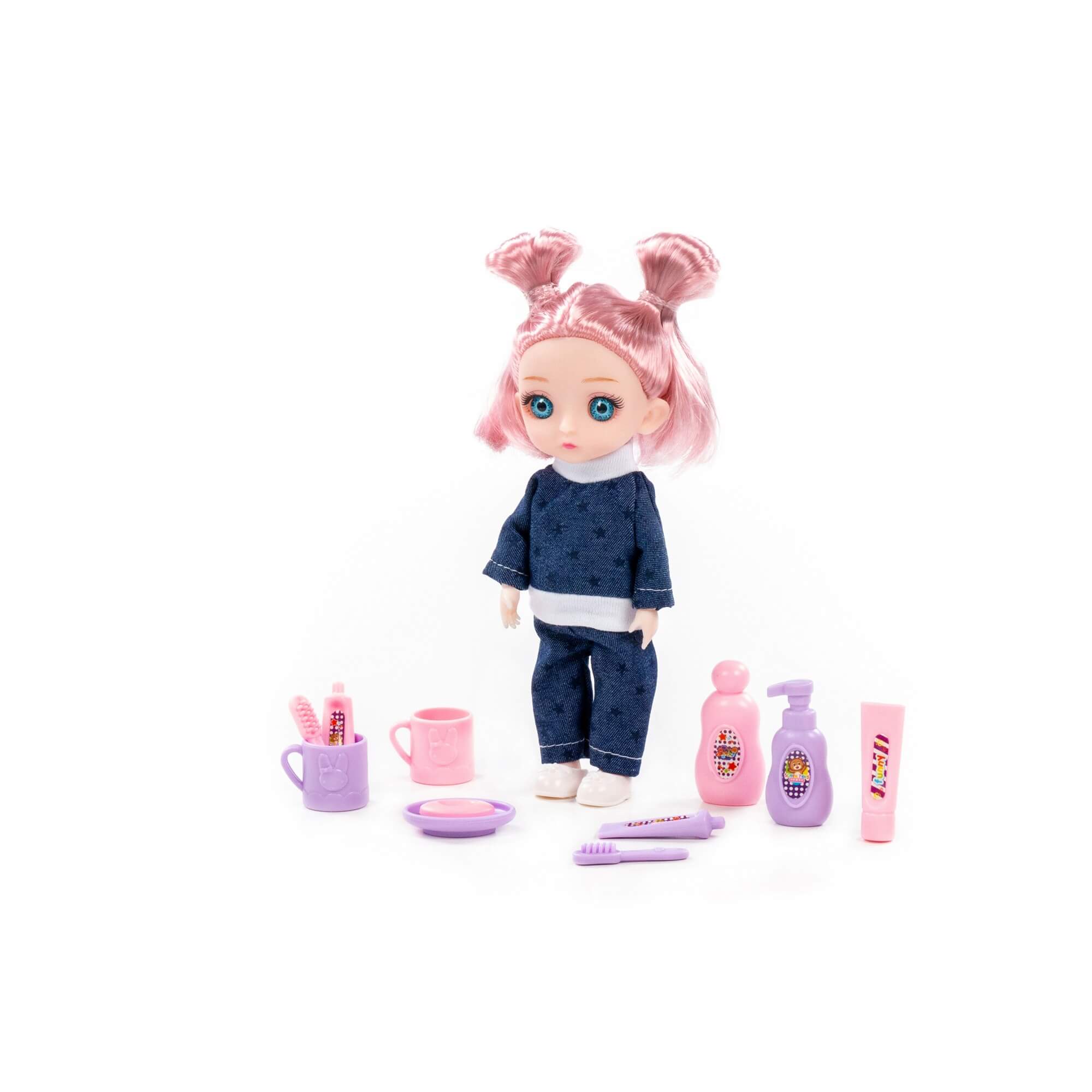 арт 03311, Кукла Маша (16 см) на отдыхе + аксессуары (11 элементов) (в коробке №2) (Вид 2)