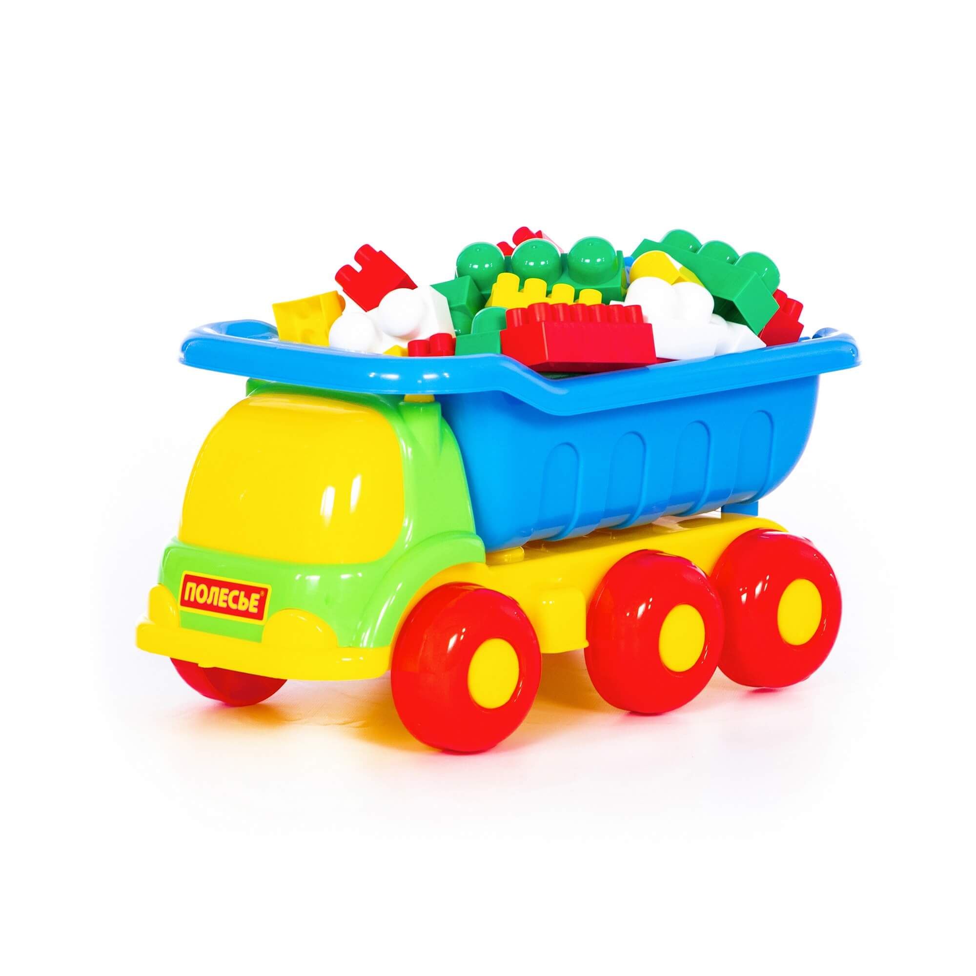 арт 1664, Набор №126: Универсал, автомобиль-самосвал + конструктор Супер-Микс (60 элементов)