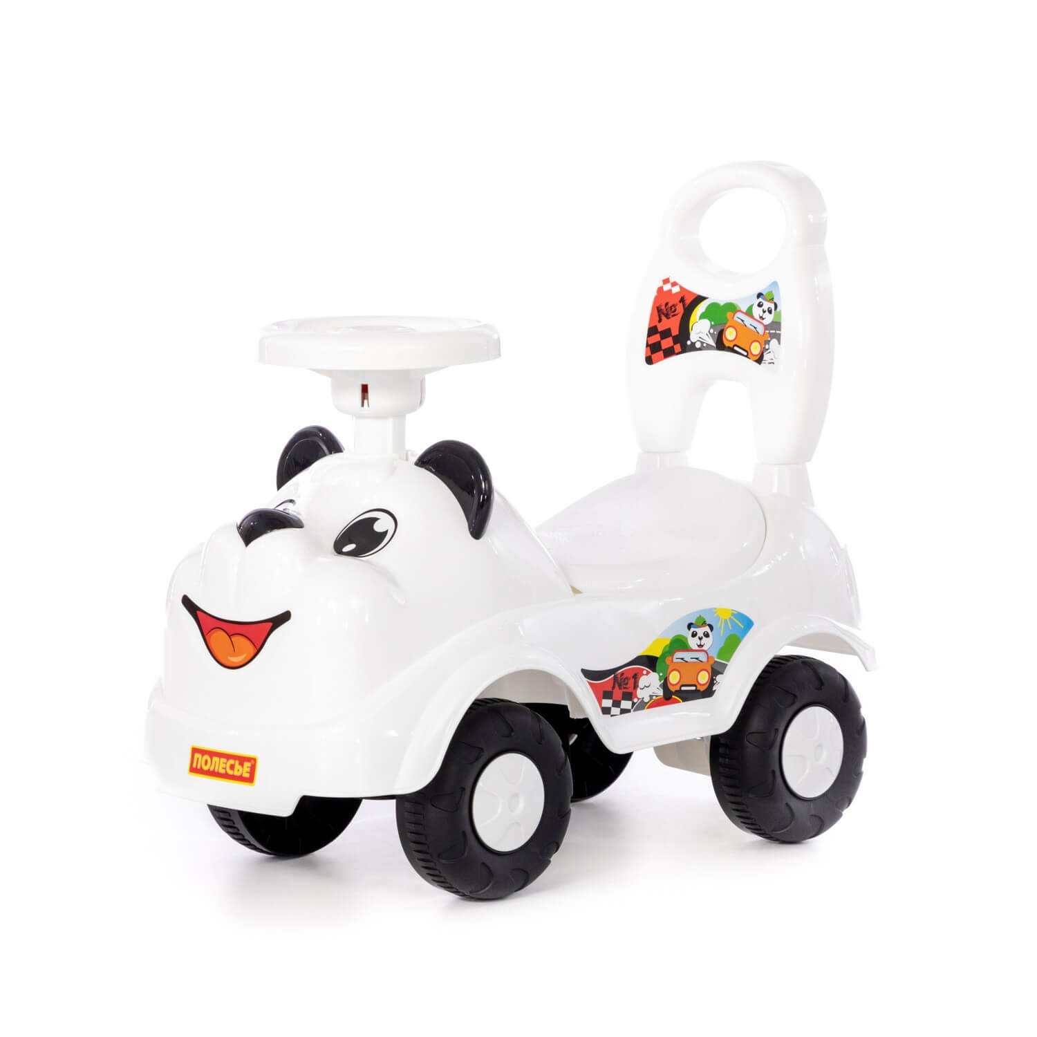 арт 11866, Каталка Белый мишка №1